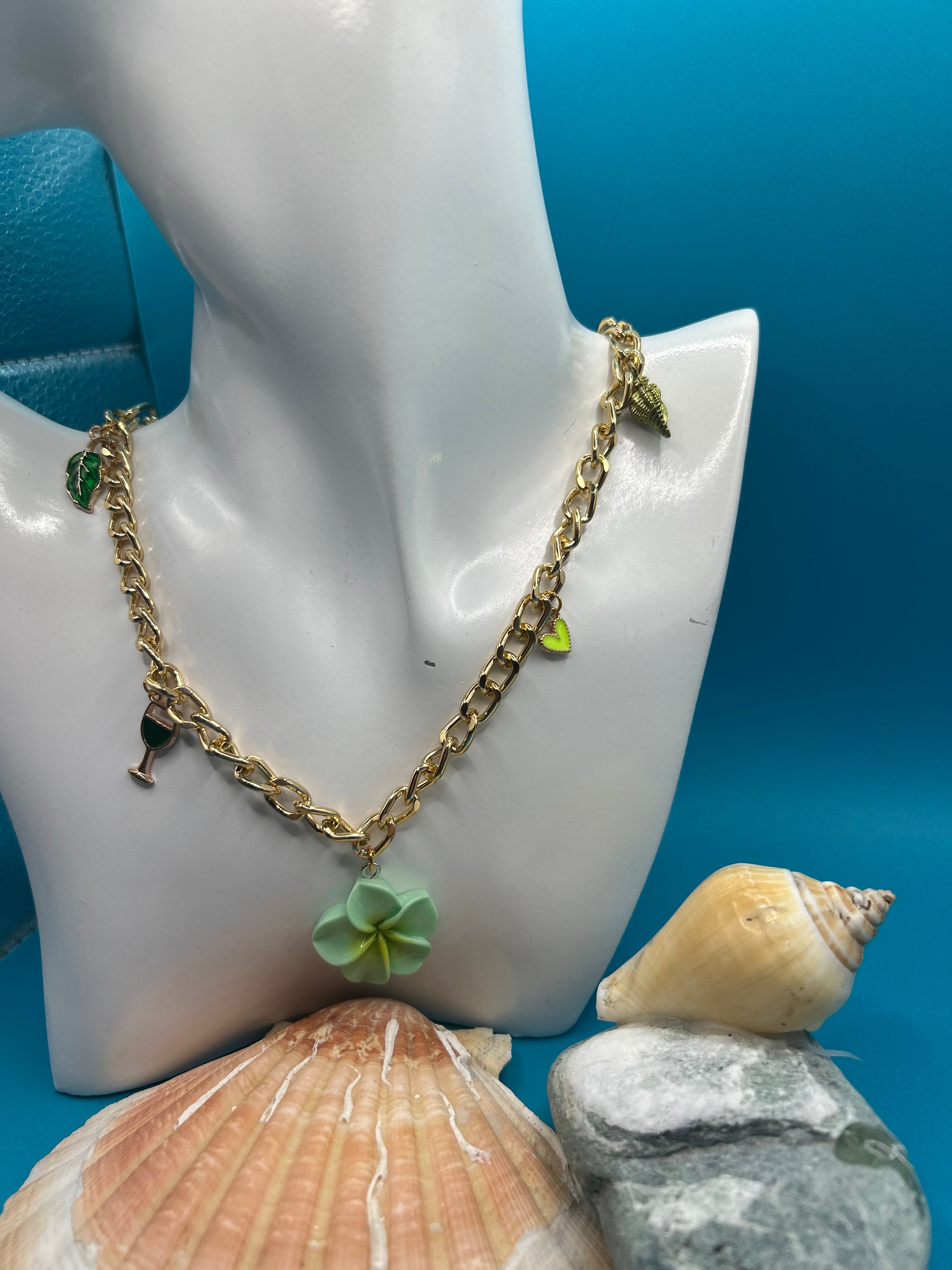Collier Monoi vert