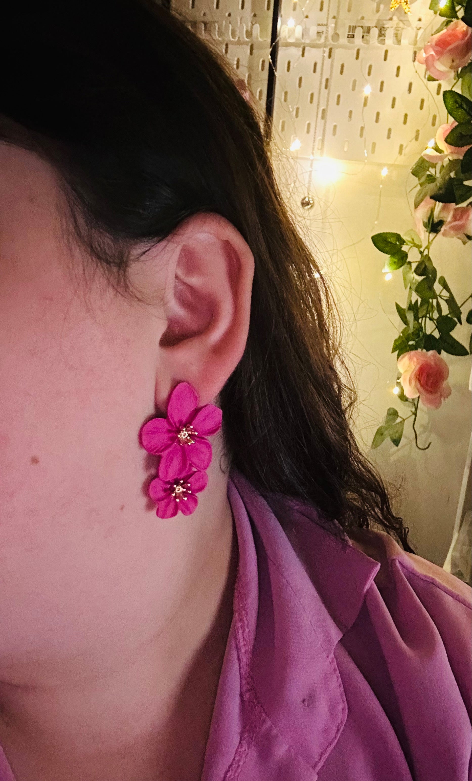 Boucle d’oreille Flora Rose