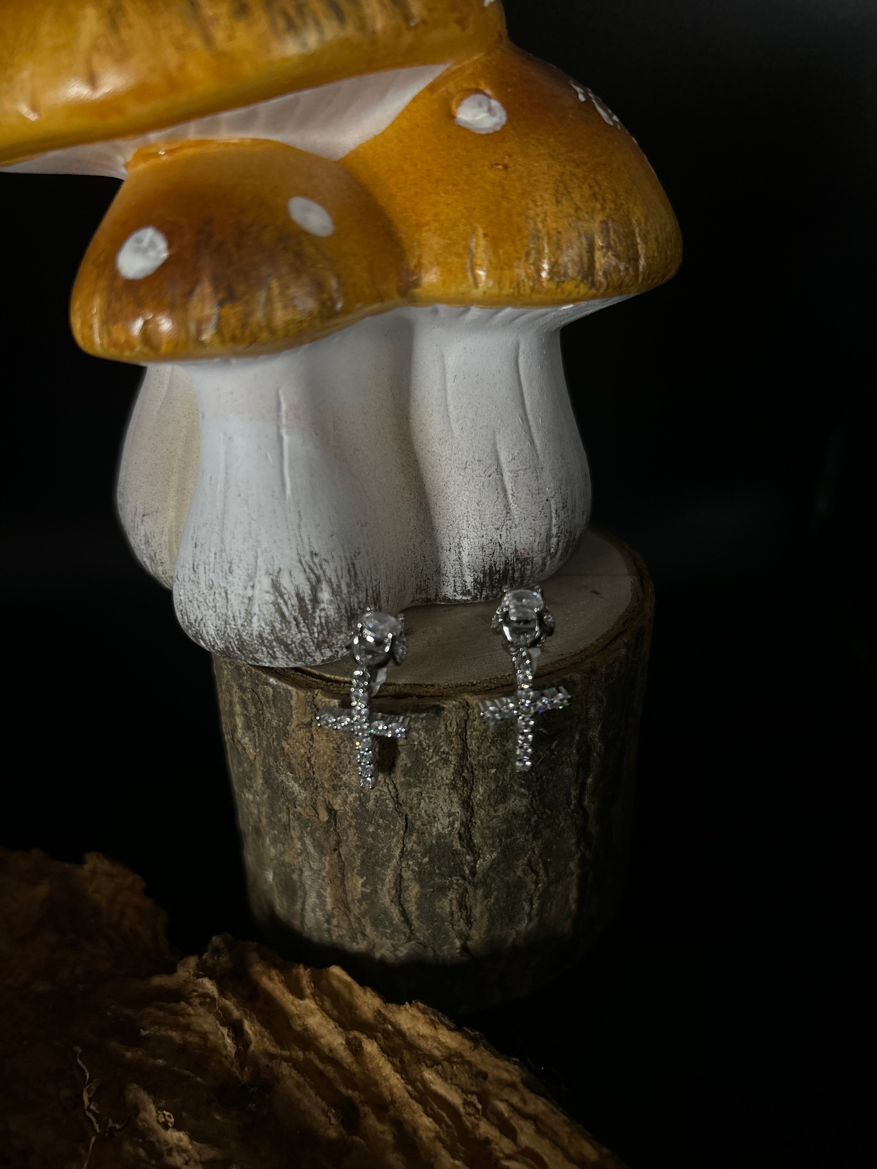 Boucle d’oreille Maria argenté