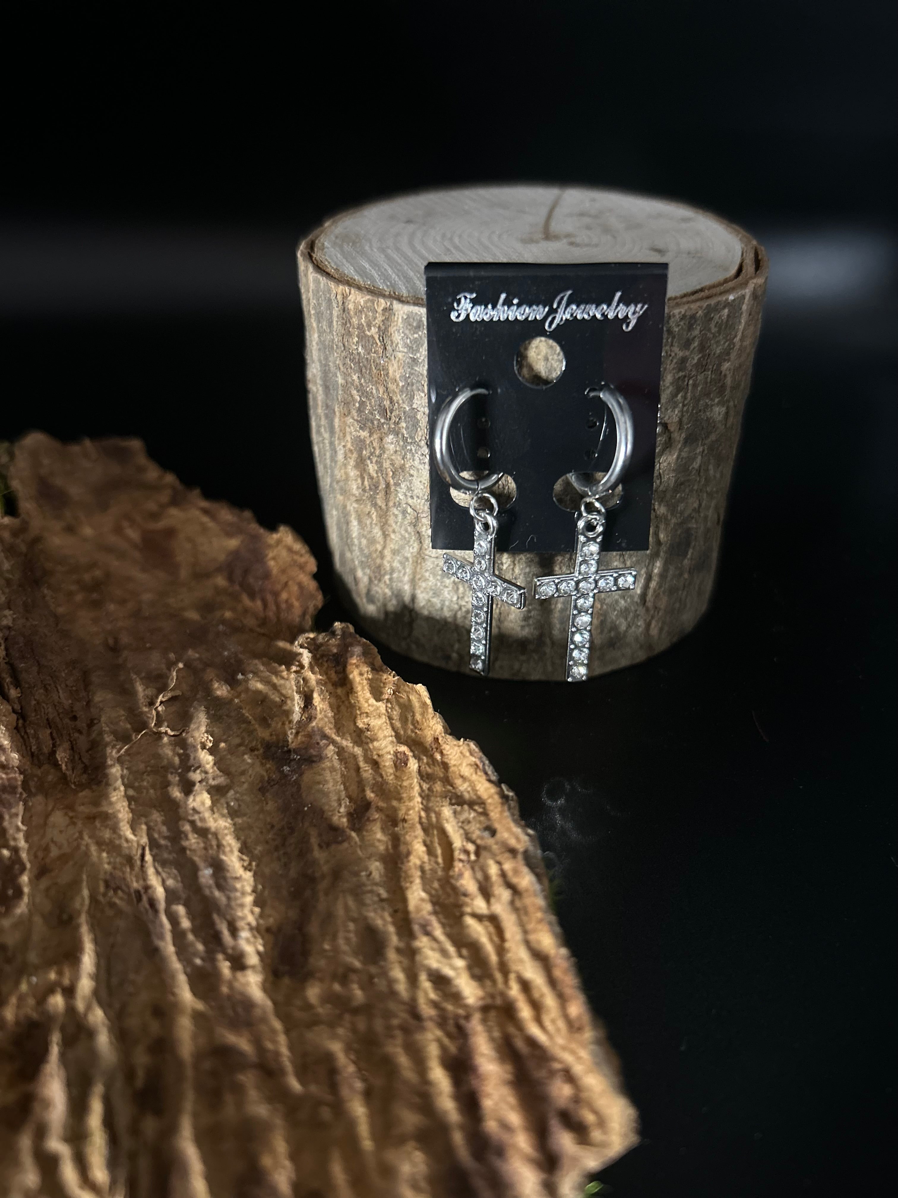 Boucle d’oreille Maria argenté