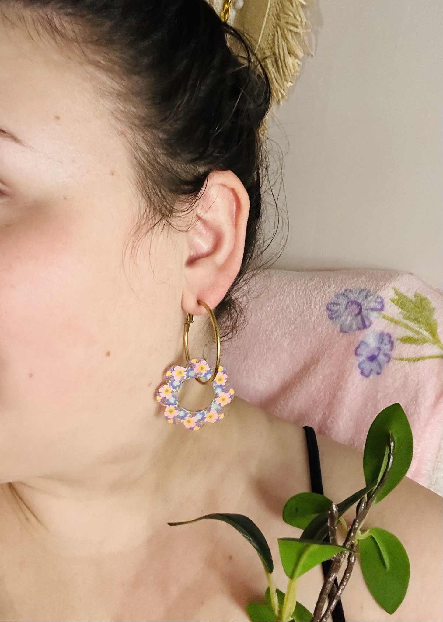 Boucle d’oreille Lila
