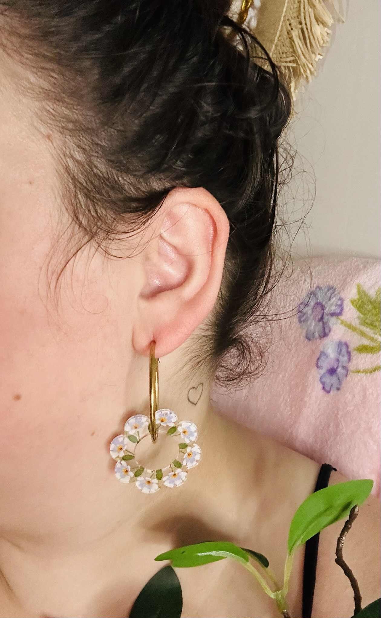 Boucle d’oreille Marguerite