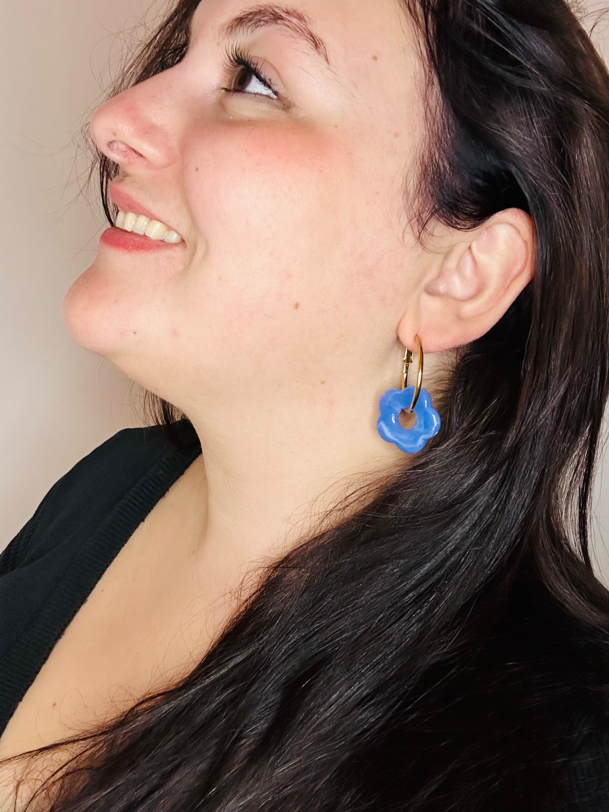 Boucle d'oreille turquoise