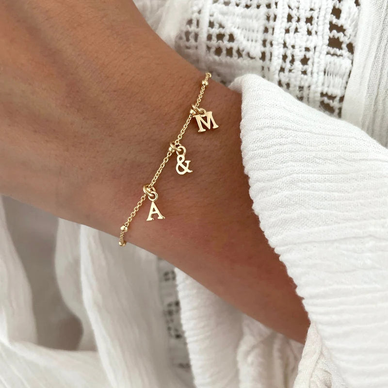 Bracelet personnalisé doré
