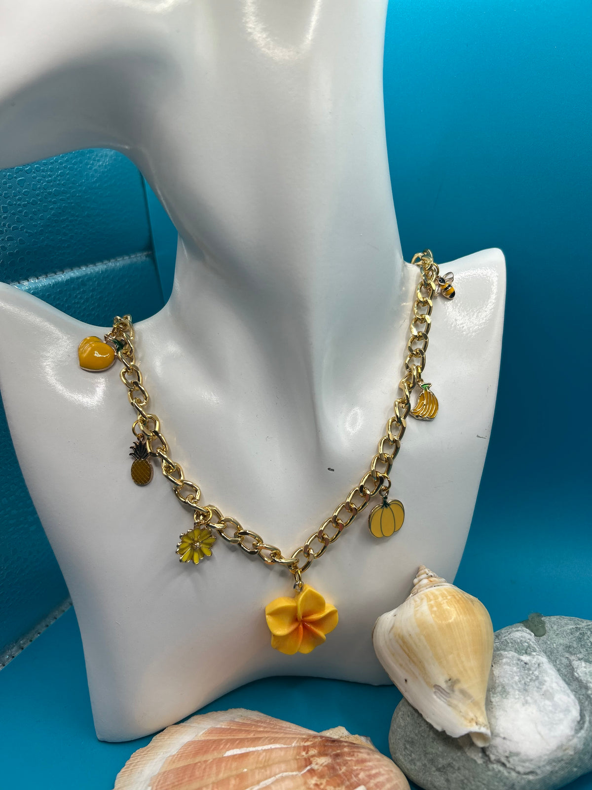 Collier Monoi jaune