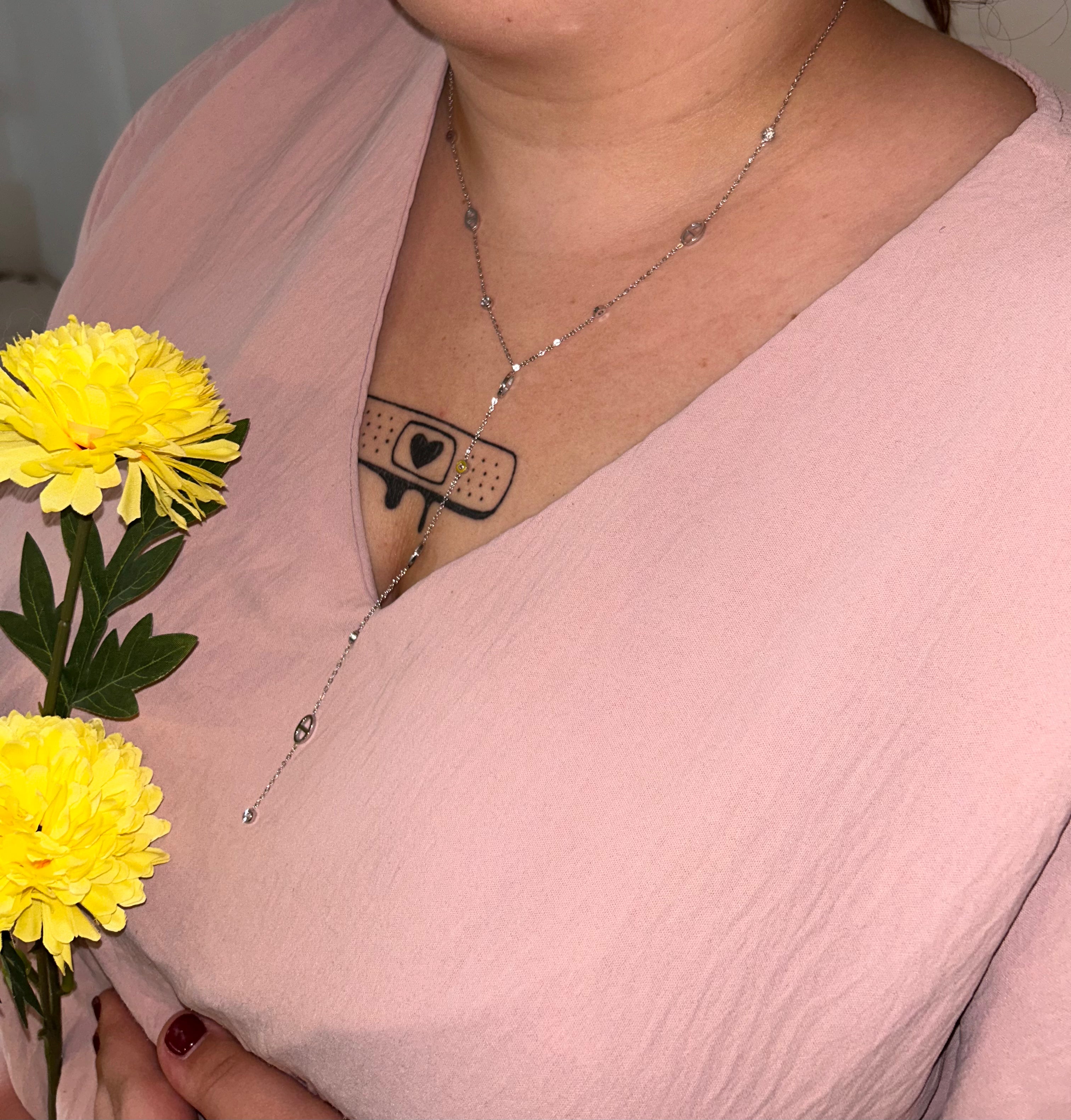 Collier Marine argenté